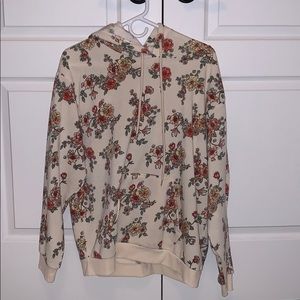 Floral Print Hoodie
